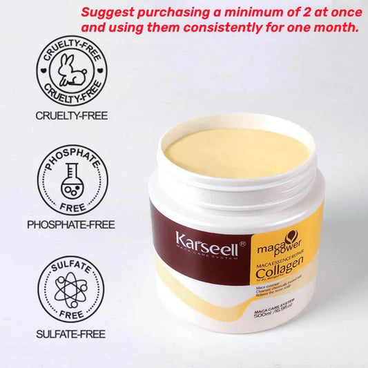 Karseell Collagen Deep Repair Hair Mask 500ml - Buy 1 Get 1 Free!!! - (With Free Delivery)
